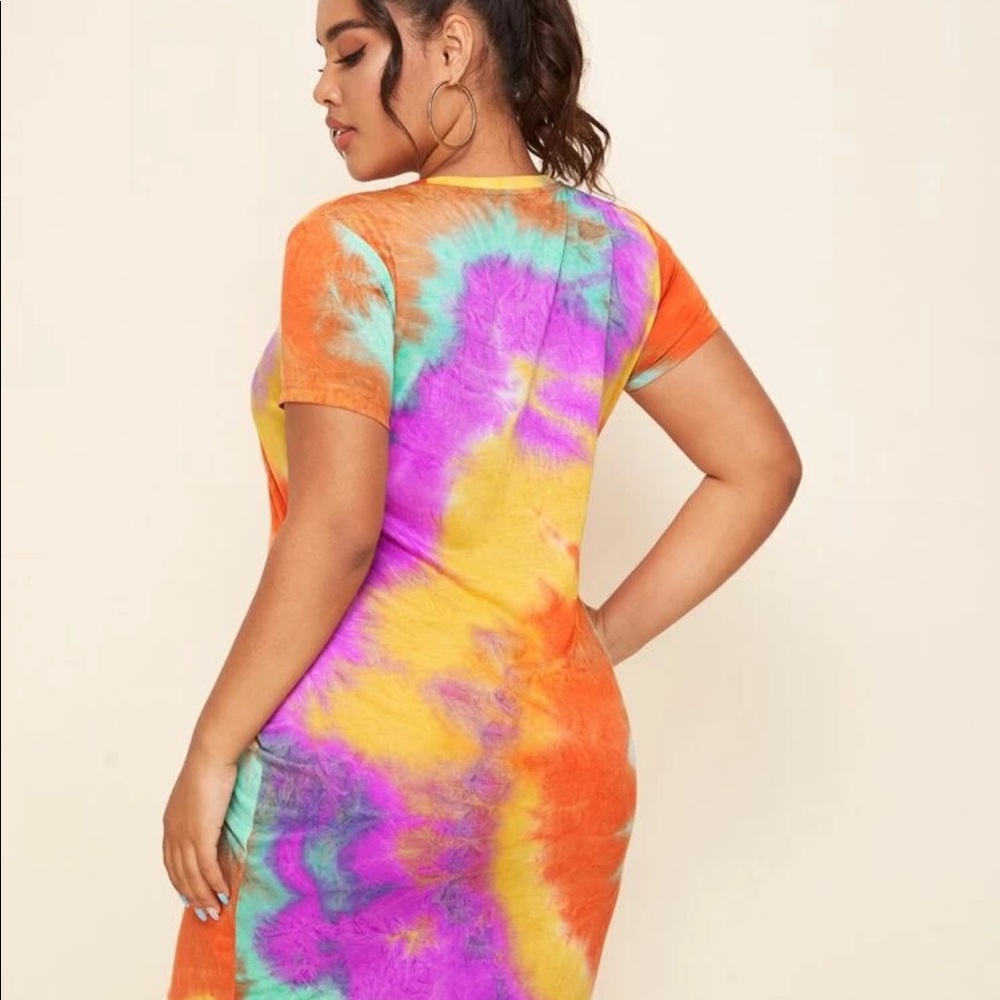 Tie dye tshirt dress